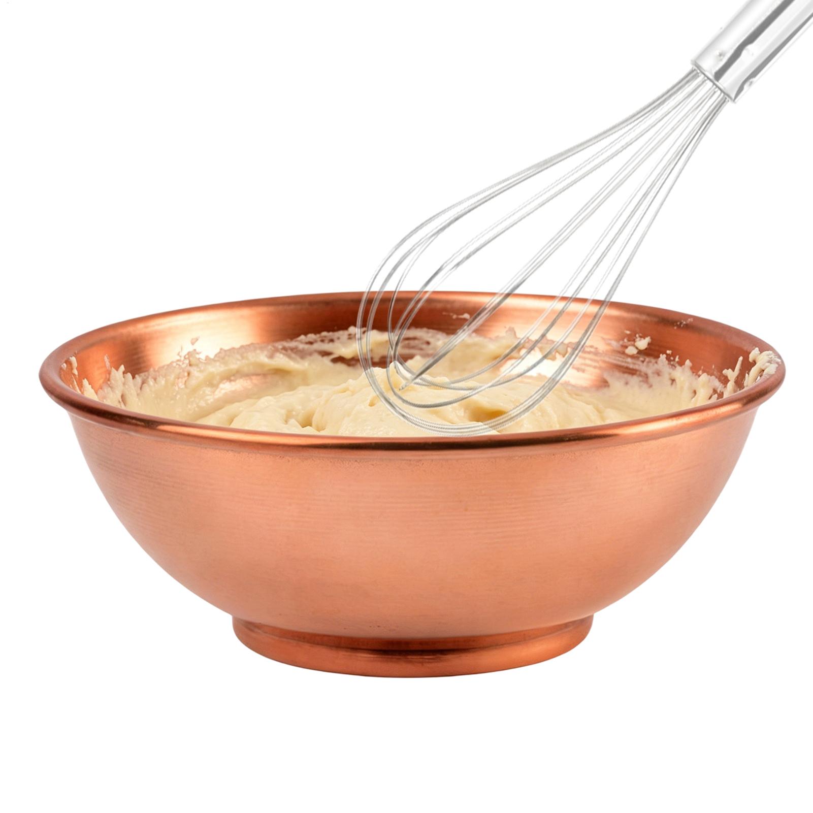 Food Storage Meals - ชามทองแดงขนาดใหญ่ ภาชนะเก็บของ ถาดทองแดงสำหรับผสมอาหาร ใส่สลัด ใช้เสิร์ฟที่บ้าน อบขนม