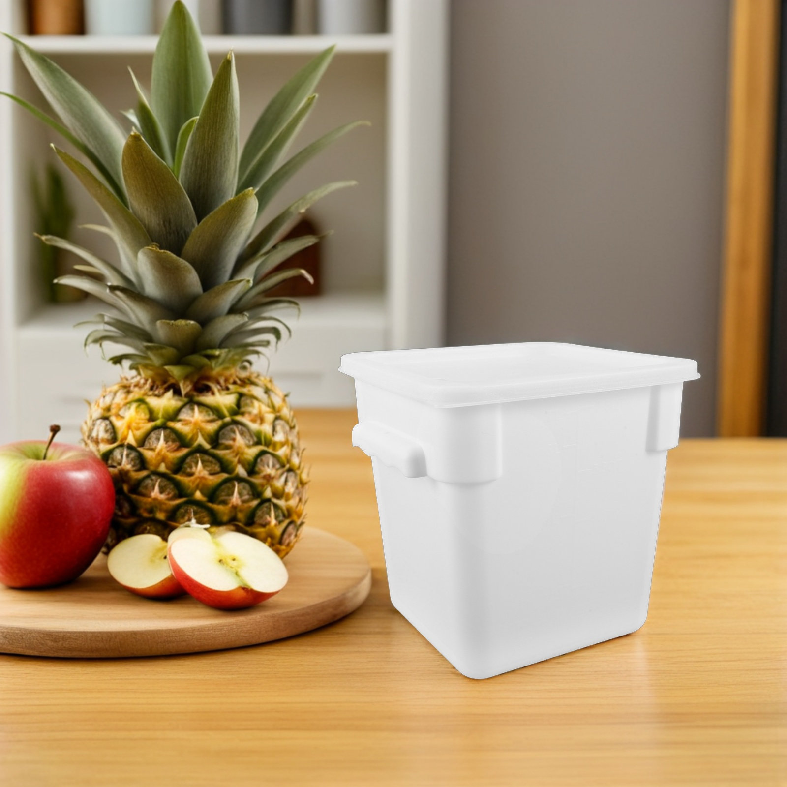 Food Storage Containers - กล่องเก็บอาหารเชิงพาณิชย์ ฝาปิด ขนาด 8 ลิตร ทรงสี่เหลี่ยม