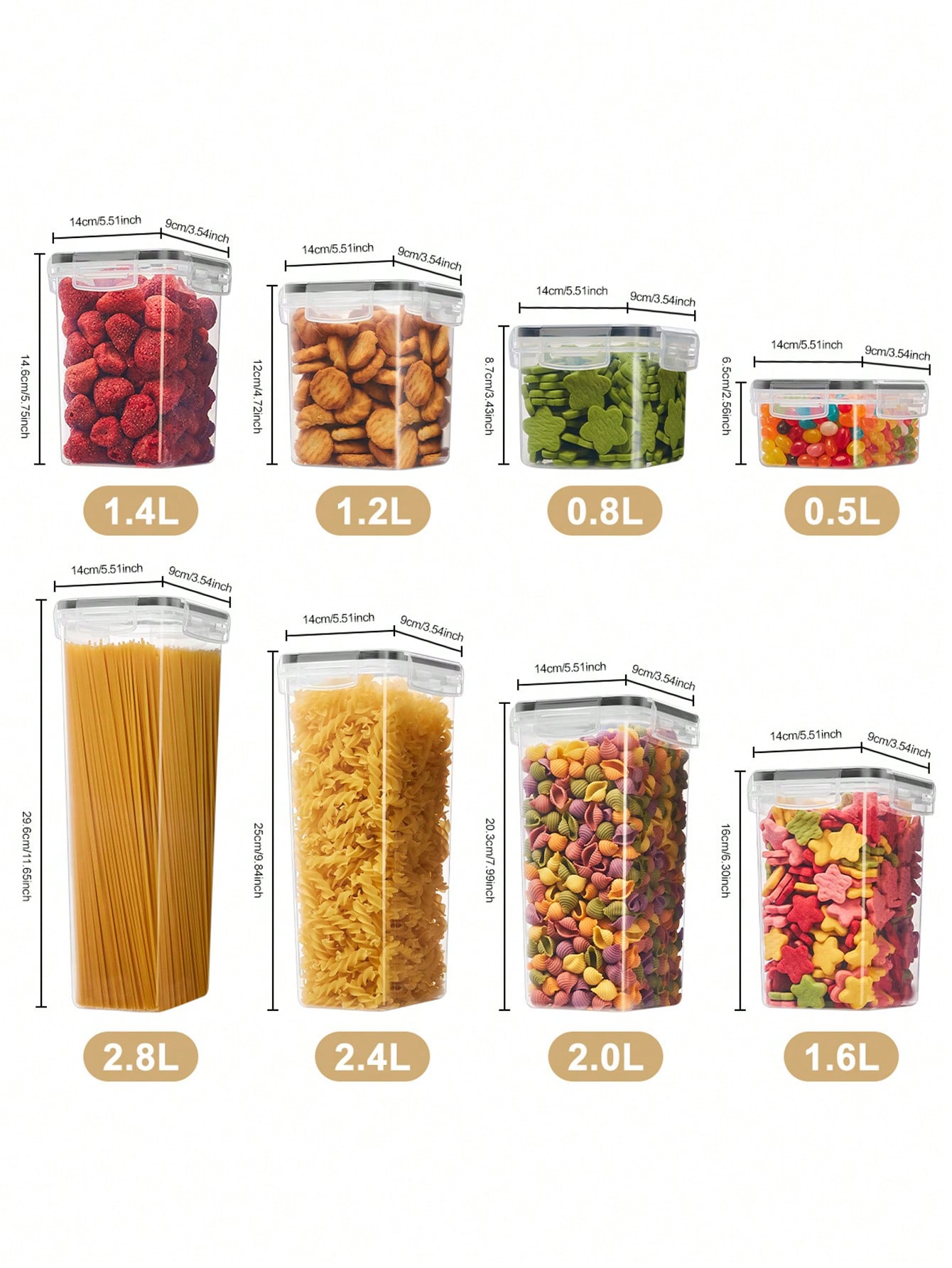 ชุดกล่องเก็บอาหารแบบมีฝาปิด 48 - Food Storage Labels บทวิจารณ์และราคา