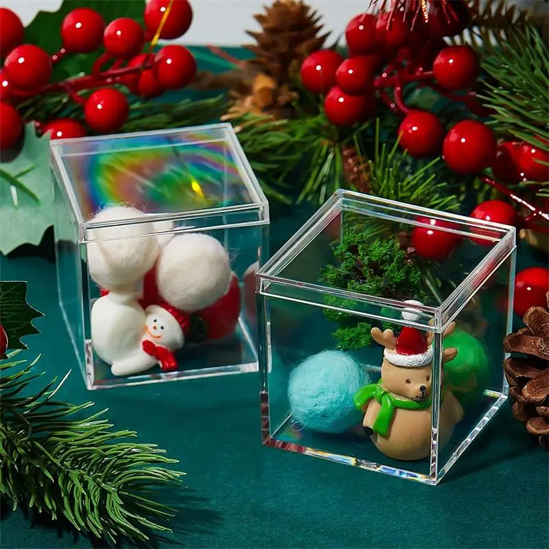 12 PCS อะคริลิคใสกล่องพลาสติกข - Food Storage With Dividers บทวิจารณ์และราคา