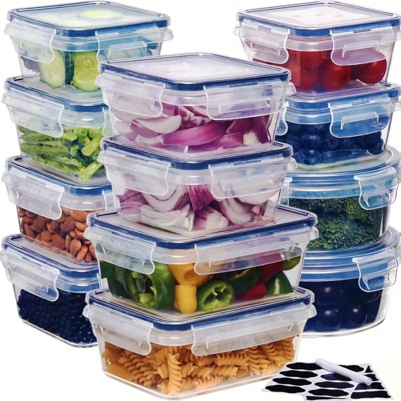 ชุดกล่องเก็บอาหาร 12 ชิ้น พร้อ - Food Storage Labels บทวิจารณ์และราคา