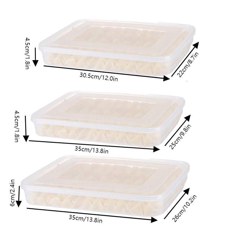 กล่องเก็บของในครัวสำหรับเกี๊ยว - Food Storage With Dividers บทวิจารณ์และราคา