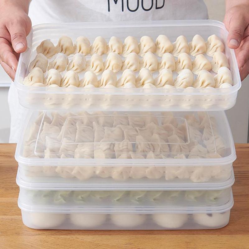 กล่องเก็บของในครัวสำหรับเกี๊ยว - Food Storage With Dividers บทวิจารณ์และราคา